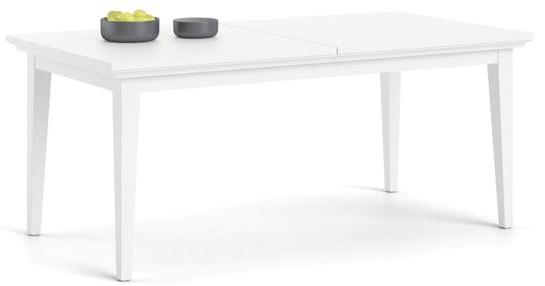 Frisenborg hvidt spisebord med bordplademål 180 x 95 cm.