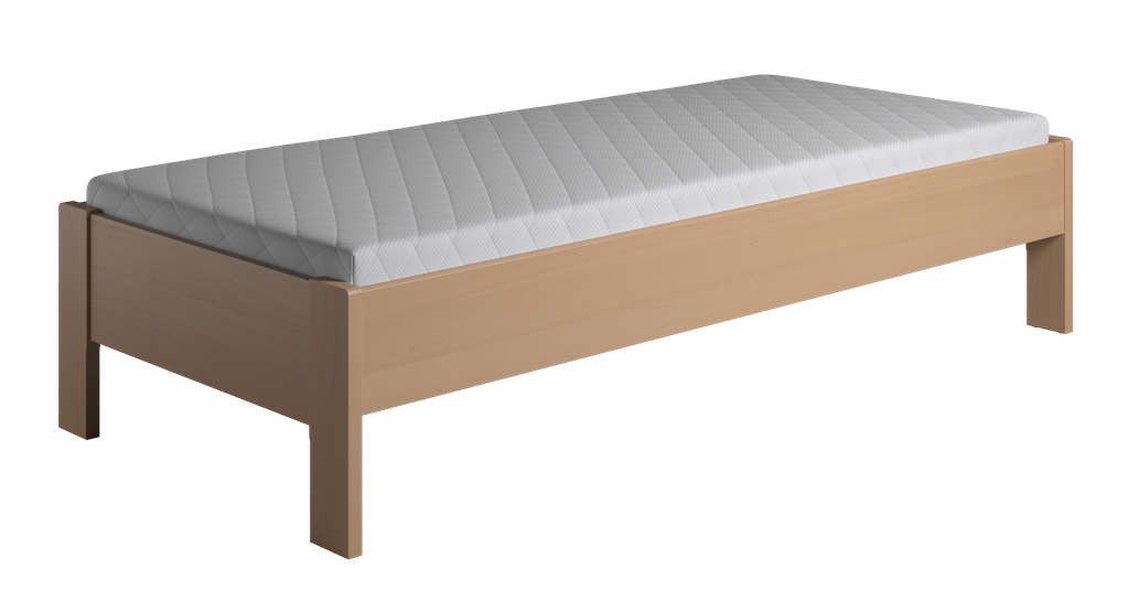 Krone seng uden gavl som enkelt og dobbeltseng bredde fra 70-180 cm og længde fra 190-210 cm. 85 cm Bøgefiner 200 cm