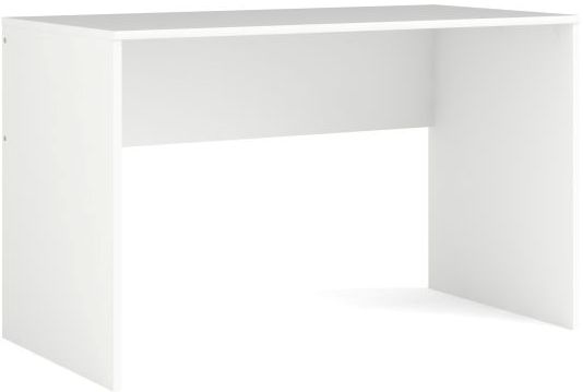 Billede af Prestige hvidt skrivebord 120 x 60 cm monteret med stel i træ.