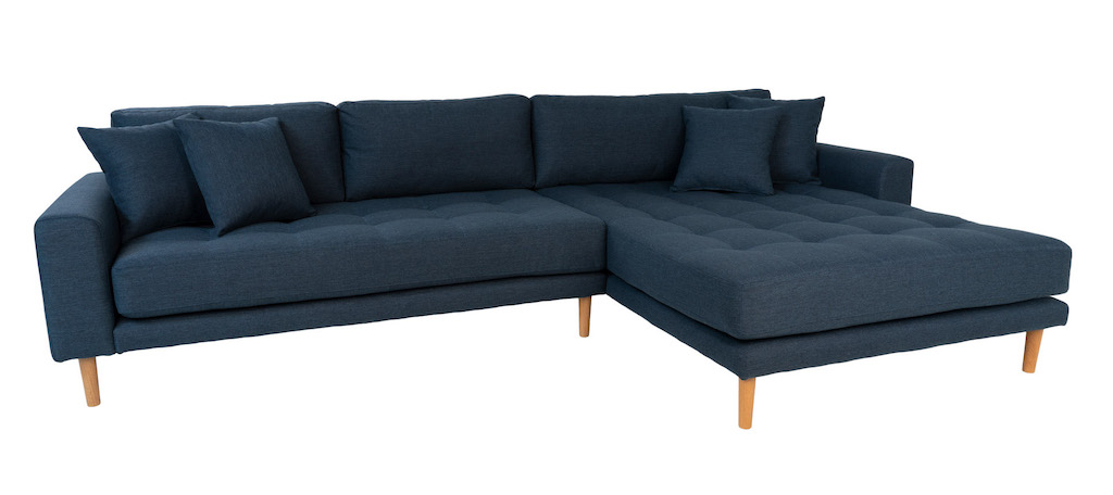 Billede af Riviera lounge sofa mørkeblå, højrevendt Længde på 290 cm