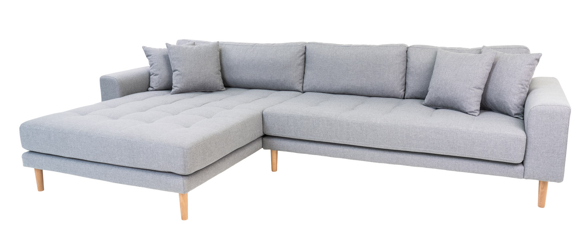 Billede af Riviera lounge sofa lysgrå, venstrevendt Længde på 290 cm
