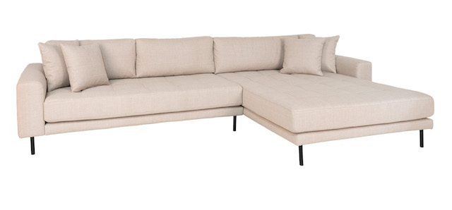 Billede af Riviera lounge sofa beige, højrevendt Længde på 290 cm