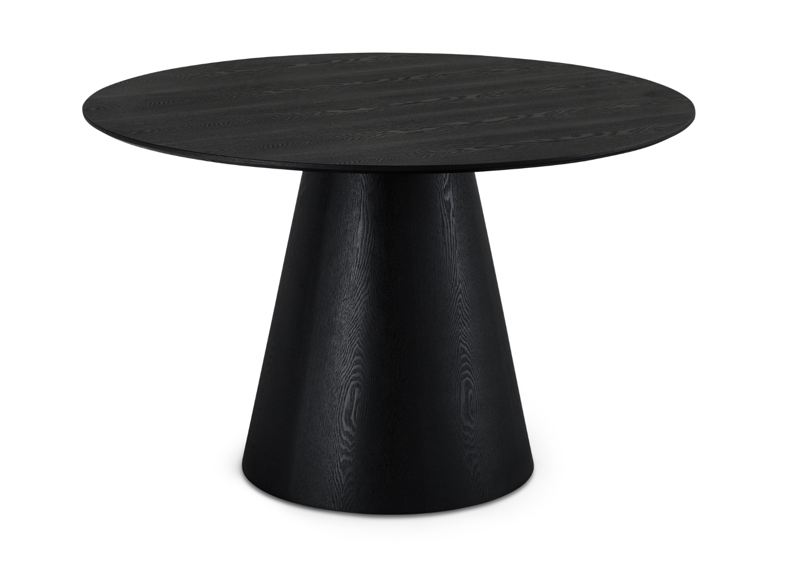 Samba rundt spisebord Ø120 cm i ege finér sort