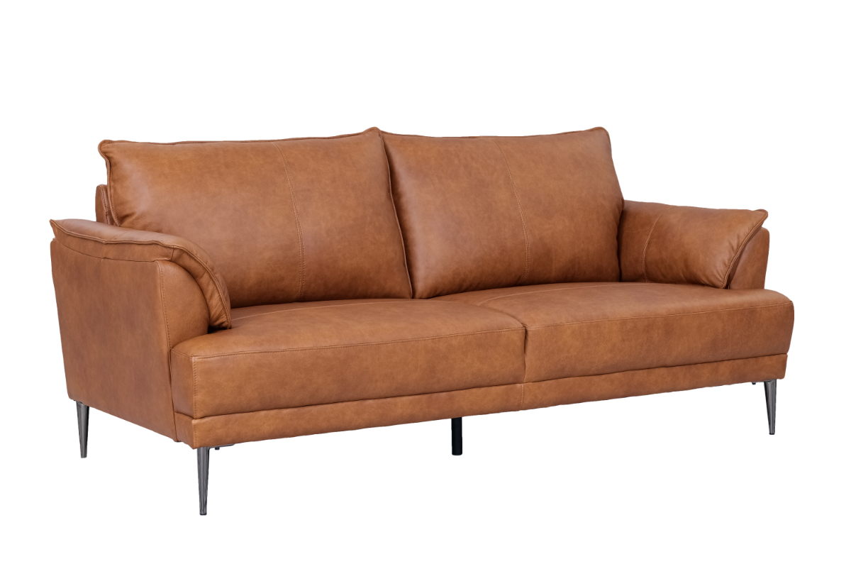 Jazz sofa i brun okselæder - 3 personers