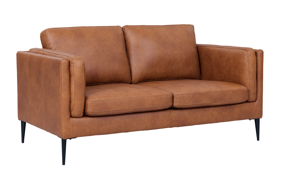 Madrid sofa i brun okselæder - 2 personers