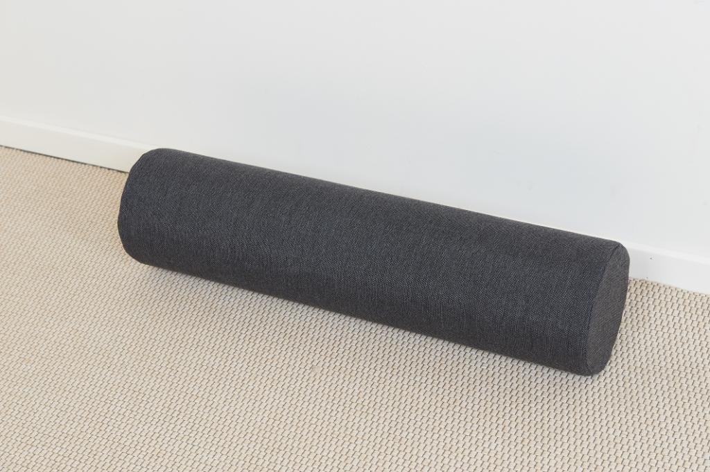 Safir Plus pølle til palle madrasser  gråt slidstærkt møbelstof længde 80 cm diameter 20 cm (A).