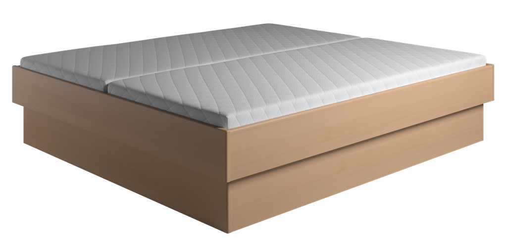 Krone seng med sokkel, enkeltseng, dobbeltseng bredde fra 70-180 cm og længde fra 190-210 cm  100 cm Bøgefiner 200 cm