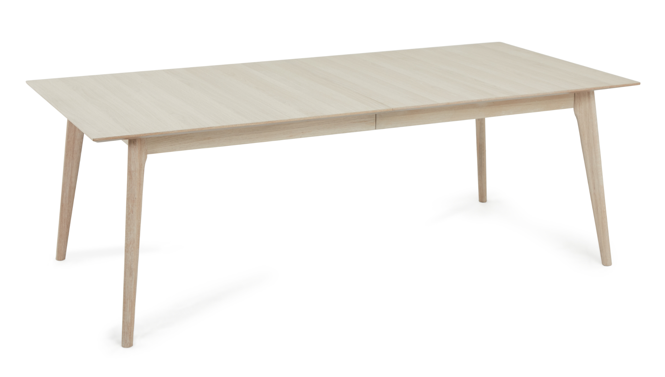 Egeskov spisebord i hvidolieret ege finér 170(270) x 95 cm med tillægsplader