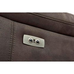 Selma 2 personers sofa med elevations sder til nakke, ryg og ben, gr microfiber