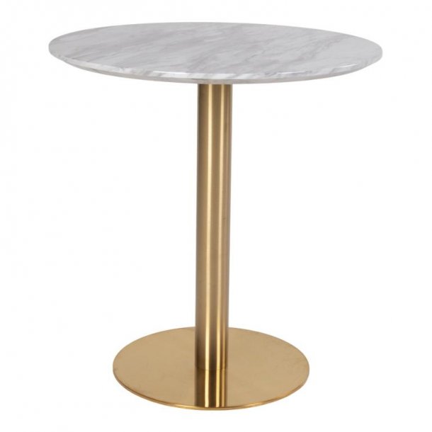 Bologna rundt spisebord diameter 70 cm med fod i messing