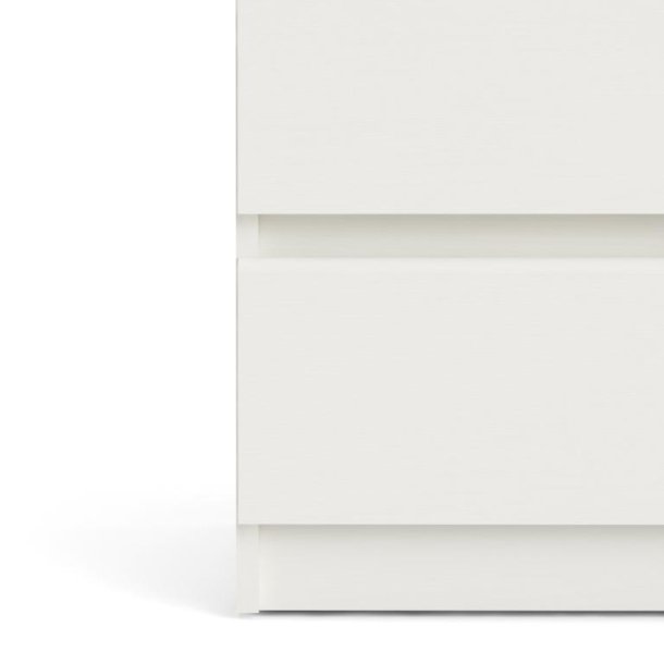 Nibe 150 cm bred kommode hvid ask med 6 skuffer.