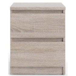 Nibe 40 cm bredt natbord tr�ffel look med 2 skuffer.