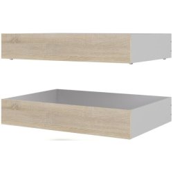 Nibe 2 stk bredde 99 cm sengeskuffe med ege look.