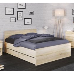 Nibe 2 stk bredde 99 cm sengeskuffe med ege look.