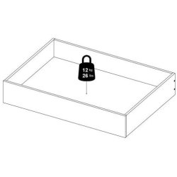 Nibe 2 stk bredde 99 cm sengeskuffer i beton look.