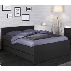 Nibe 2 stk bredde 94 cm mat sort sengeskuffer.