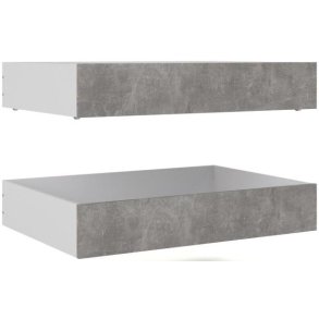 Nibe 2 stk bredde 94 cm sengeskuffe i beton look.