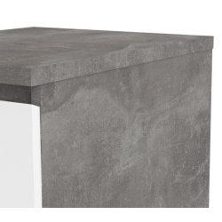 Nibe 40 cm smal kommode i beton look med 3 skuffer.