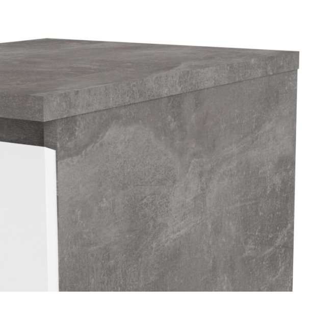 Nibe 40 cm smal kommode i beton look med 3 skuffer.