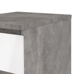 Nibe 40 cm smal kommode i beton look med 5 skuffer.