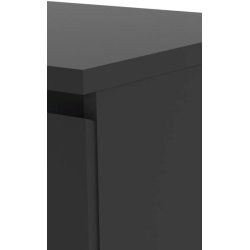 Nibe mat sort sk�nk 80 cm bred med stort skab og 1 skuffe.