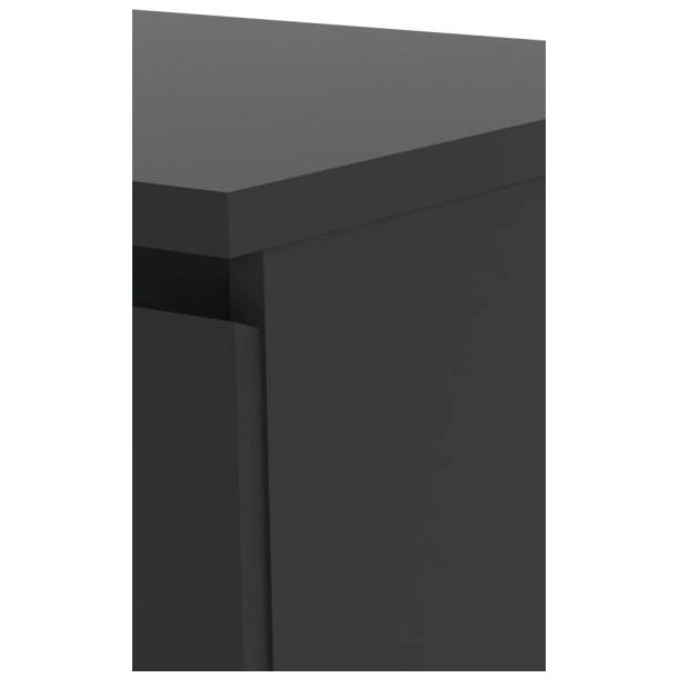 Nibe mat sort sk�nk 80 cm bred med stort skab og 1 skuffe.