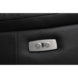 Selma 2 personers sofa med elevations sder til nakke, ryg og ben i sort lder