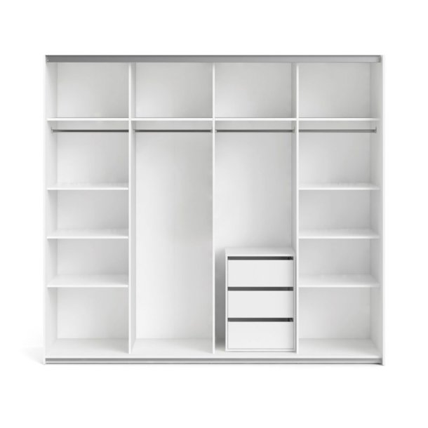 Skuffe indsats til Modena skabe bredde 120,150,180 og 240cm 