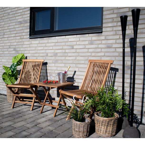 Star spisebordsstol i teaktræ foldbar