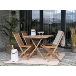 Star spisebordsstol i teaktræ foldbar