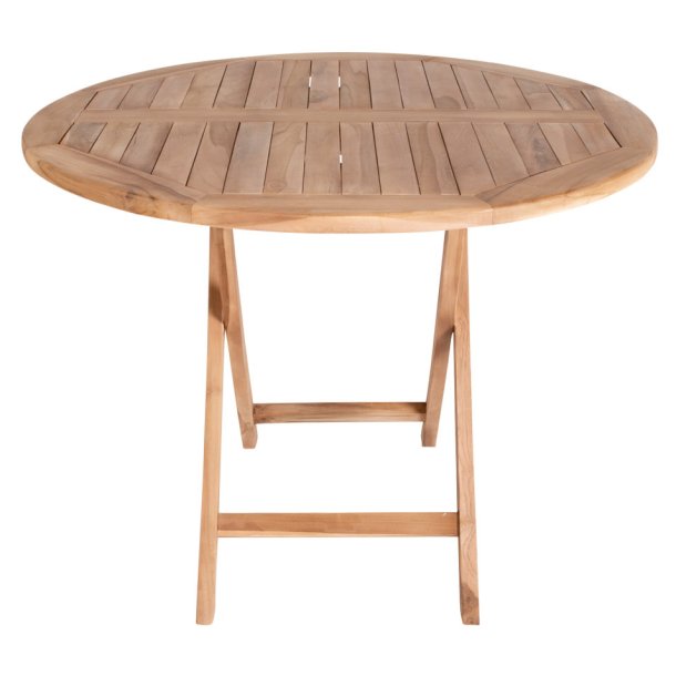  Star rundt klap spisebord 100 cm i teaktr