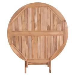  Star rundt klap spisebord 100 cm i teaktr