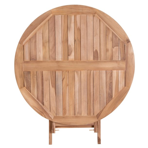  Star rundt klap spisebord 100 cm i teaktr