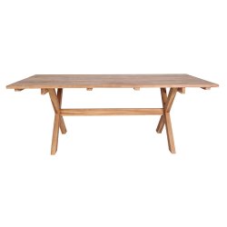 Star spisebord 200 x 90 cm i genbrugsteaktr