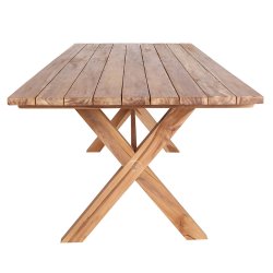 Star spisebord 200 x 90 cm i genbrugsteaktr