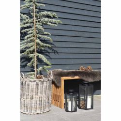 Bogense 90 cm bnk i teaktr. 