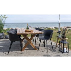 Star spisebordsstol sort sklformet sde og armln