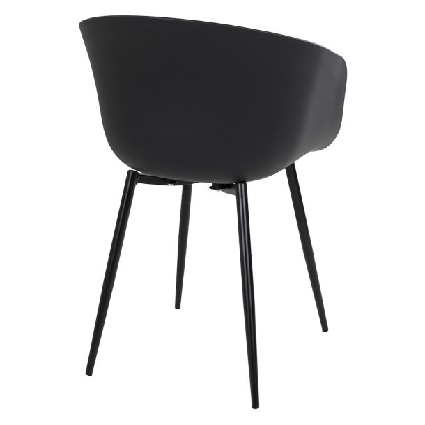 Star spisebordsstol sort sklformet sde og armln