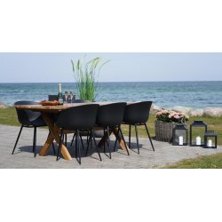 Star spisebordsstol sort sklformet sde og armln