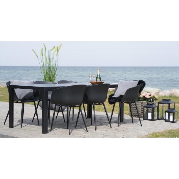 Star spisebordsstol sort sklformet sde og armln