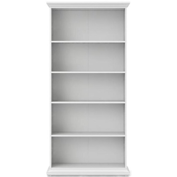 Frisenborg 100 cm bred hvid reol med 4 hylder.