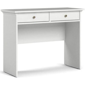 Frisenborg 100 cm bredt hvidt konsolbord med 2 skuffer.