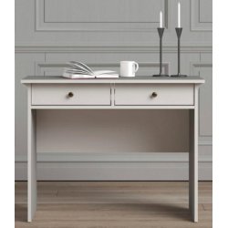 Frisenborg 100 cm bredt hvidt konsolbord med 2 skuffer.