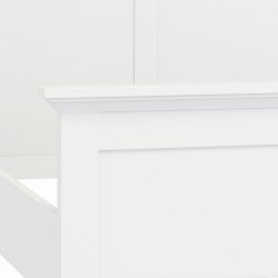 Frisenborg hvid 3 kvart seng 140 x 190 cm med hovedgrde