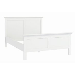 Frisenborg hvid 3 kvart seng 140 x 200 cm med hovedgrde