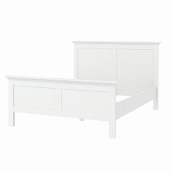Frisenborg hvid 3 kvart seng 140 x 200 cm med hovedgrde