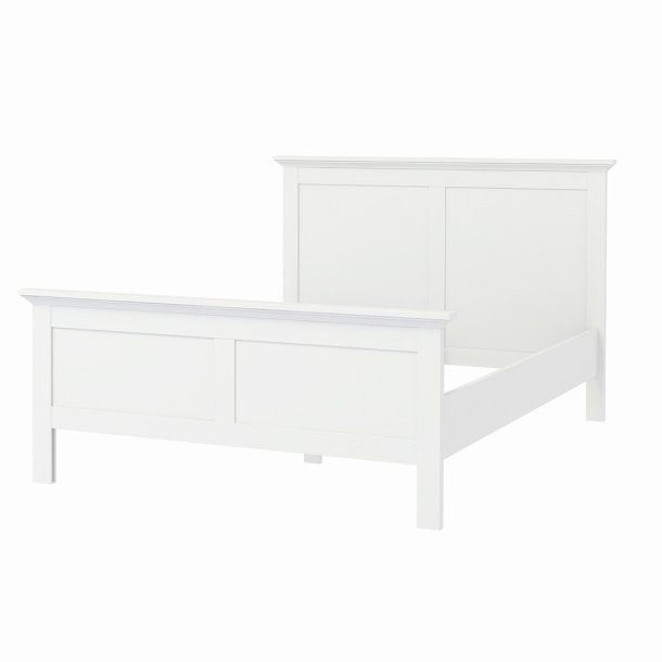 Frisenborg hvid 3 kvart seng 140 x 200 cm med hovedgrde