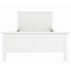 Frisenborg hvid 3 kvart seng 140 x 200 cm med hovedgrde