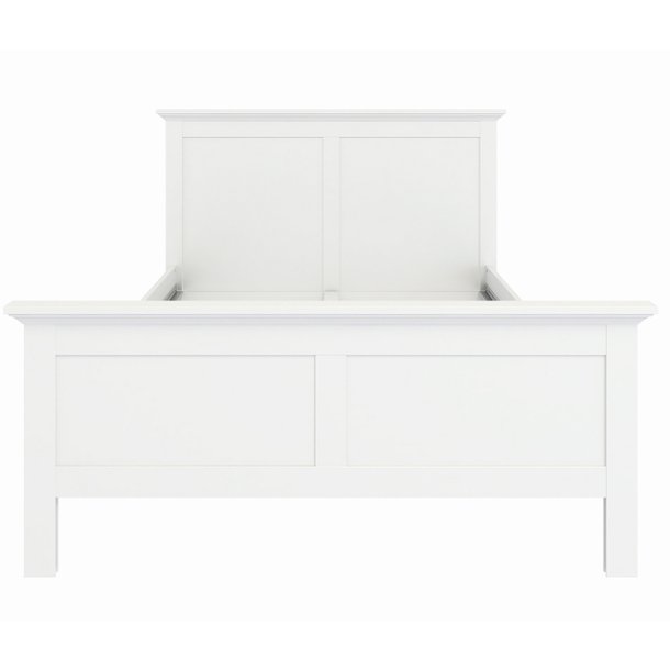 Frisenborg hvid 3 kvart seng 140 x 200 cm med hovedgrde