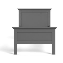 Frisenborg mat gr enkeltseng 90 x 200 cm med hovedgrde